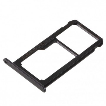 Tiroir SIM + SD pour Huawei P8 Lite (2017) Noir