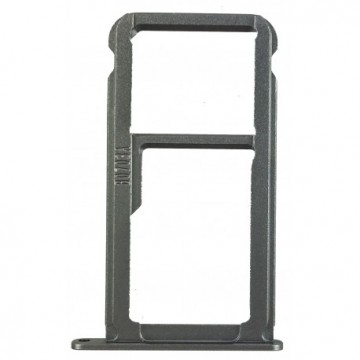 Tiroir SIM + SD pour Huawei P9 lite anthracite Gris