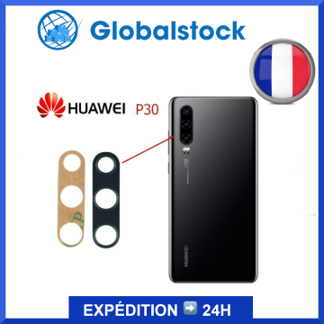 Lentille en Verre avec Adhésif pour Caméra Arrière Appareil Photo pour Huawei P30