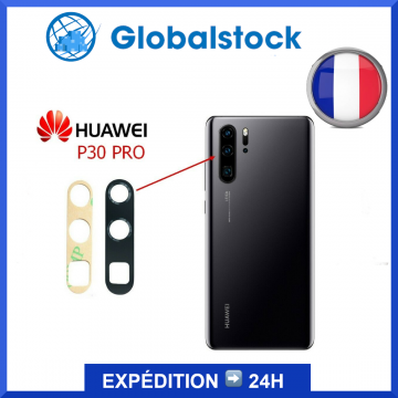 Lentille en Verre avec Adhésif pour Caméra Arrière Appareil Photo pour Huawei P30 PRO