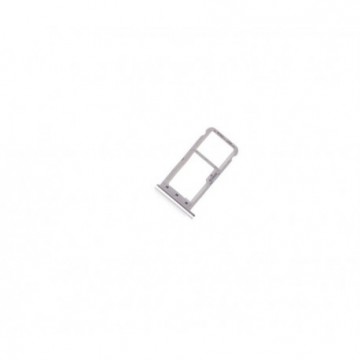 Tiroir SIM + SD pour Huawei Y6 Pro (2017) Argent