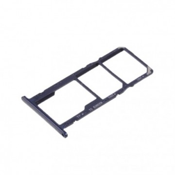 Double Tiroir SIM + SD pour Huawei Y5 (2018) Bleu