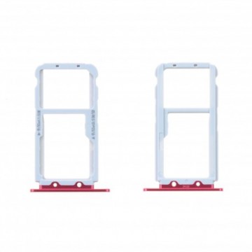 Tiroir SIM + SD pour Honor View 10 Rouge