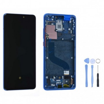 Ecran OLED + vitre tactile sur châssis pour Xiaomi Mi 9T/Mi 9T Pro Bleu Glacier+ outils