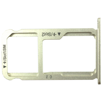 Tiroir SIM + SD doré pour Huawei Honor 8