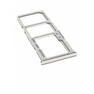 Tiroir double sim + Micro SD pour Samsung Galaxy (A515F) / A51 5G (A516N) Blanc