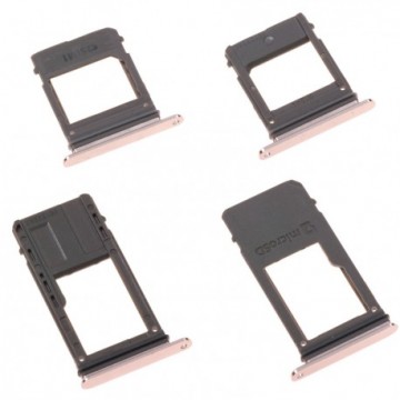 Tiroir SIM + carte SD pour Samsung Galaxy A5 (A520F) Rose
