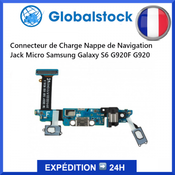Connecteur de Charge Nappe de Navigation Jack Micro pour Samsung Galaxy S6 G920F G920