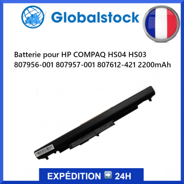 Batterie HP pour COMPAQ HS04 HS03 807956-001 807957-001 807612-421 2200mAh