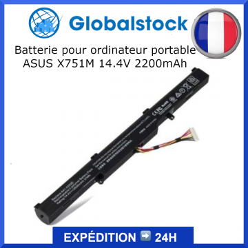 Batterie ordinateur portable pour ASUS X751M 14.4V 2200mAh