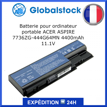 Batterie ordinateur portable pour ACER ASPIRE 7736ZG-444G64MN 4400mAh 11.1V