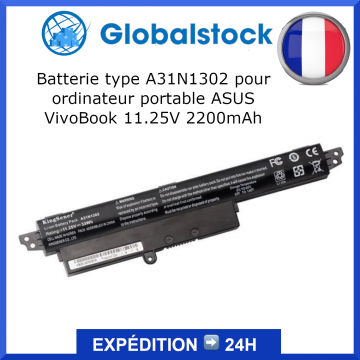 Batterie type A31N1302 ordinateur portable pour ASUS VivoBook 11.25V 2200mAh