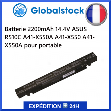Batterie 2200mAh 14.4V ASUS R510C A41-X550A A41-X550 A41-X550A pour portable