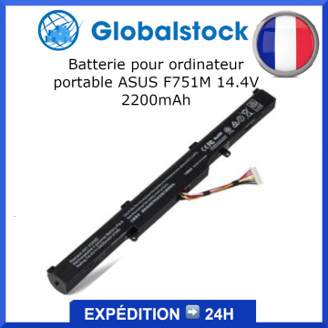 Batterie ordinateur portable pour ASUS F751M 14.4V 2200mAh