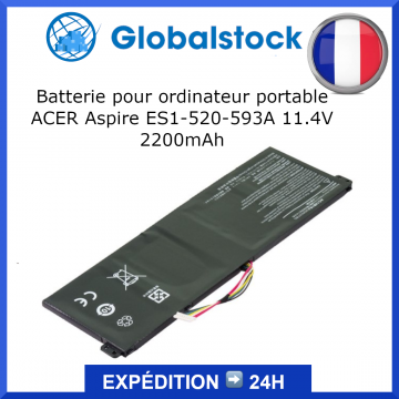Batterie ordinateur portable pour ACER Aspire ES1-520-593A 11.4V 2200mAh
