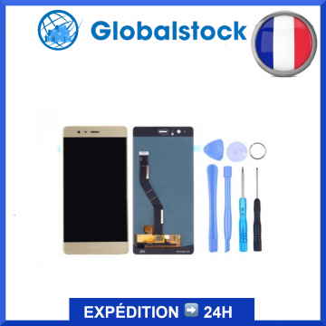 Ecran LCD + Vitre tactile pour Huawei P9 Plus Or+Outils OLED