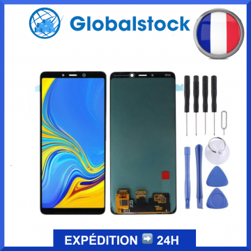 Ecran LCD + Vitre tactile pour Samsung Galaxy A9 2018 Noir (A920F) OLED+ Outils
