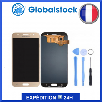 Ecran LCD + Vitre tactile pour Samsung A7 2017 (A720F) Or + Outils