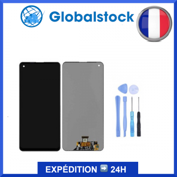 Ecran LCD + Vitre tactile pour Samsung Galaxy A21S (A217F) Noir TFT + outils