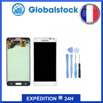 Ecran LCD + Vitre tactile pour Samsung Galaxy Alpha (SM-850F) Blanc + Outils