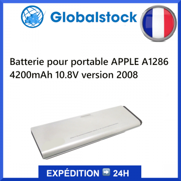 Batterie portable pour APPLE A1286 4200mAh 10.8V version 2008