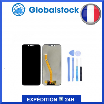 Ecran LCD + Vitre tactile pour HONOR PLAY Noir + Outils