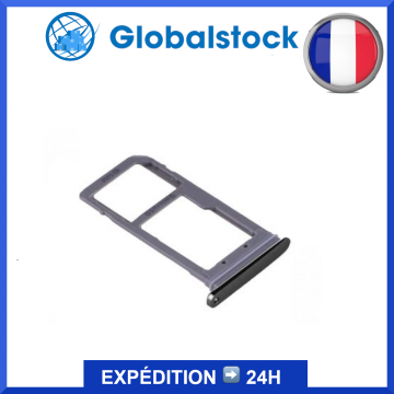 Tiroir SIM / SD pour Samsung Galaxy S7 Edge Noir