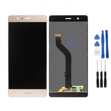 Ecran LCD + vitre tactile pour Huawei Ascend P9 Lite Gold/Or + outils