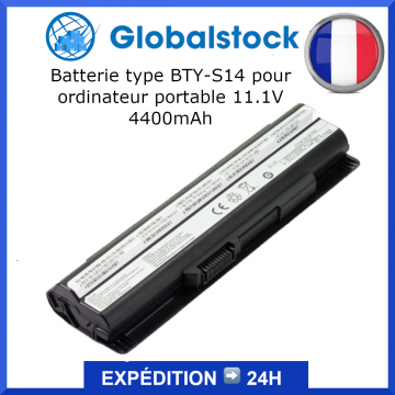 Batterie type BTY-S14 ordinateur portable 11.1V 4400mAh
