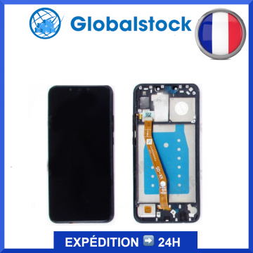 Ecran LCD + Vitre tactile sur châssis pour Huawei P Smart Plus Noir  + outils