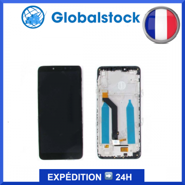 Ecran LCD + Vitre tactile sur châssis pour Xiaomi Redmi S2 Noir + Outils