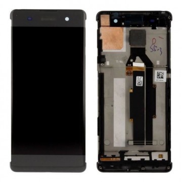 Ecran LCD + Vitre tactile sur châssis pour SONY XPERIA XA Gris + outils