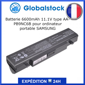Batterie 6600mAh 11.1V type AA-PB9NC6B pour ordinateur portable SAMSUNG