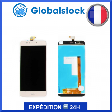 Ecran LCD + Vitre tactile pour WIKO U PULSE GOLD/OR + Outils