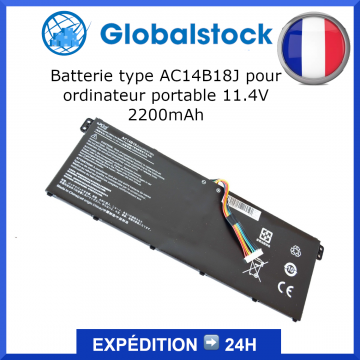 Batterie type AC14B18J pour ordinateur portable 11.4V 2200mAh