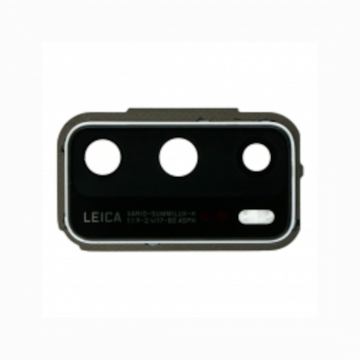 Lentille vitre caméra arrière pour Huawei P40 Argent