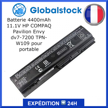 Batterie 4400mAh 11.1V HP pour COMPAQ Pavilion Envy dv7-7200 TPN-W109