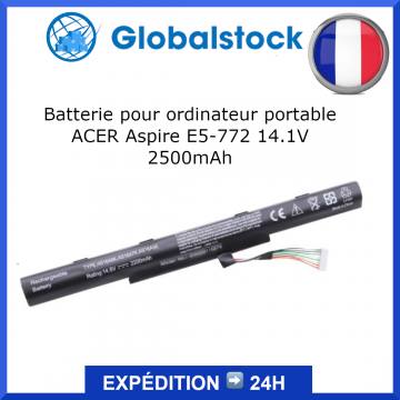 Batterie ordinateur portable pour ACER Aspire E5-772 14.1V 2500mAh