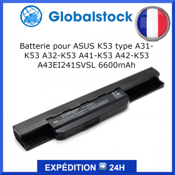BATTERIE POUR ASUS A32-K53 A42-K53 A31-K53 A41-K53 11.1V 5200mAh