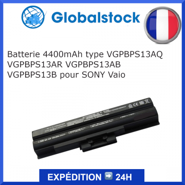 Batterie 4400mAh type VGPBPS13AQ VGPBPS13AR VGPBPS13AB VGPBPS13B pour SONY Vaio