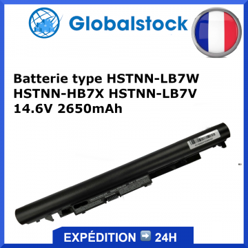 Batterie type HSTNN-LB7W HSTNN-HB7X HSTNN-LB7V pour ordinateur portable HP 14.6V 2650mAh