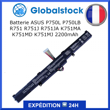Batterie pour ASUS P750L P750LB R751 R751J R751JA K751MA K751MD K751MJ 2200mAh