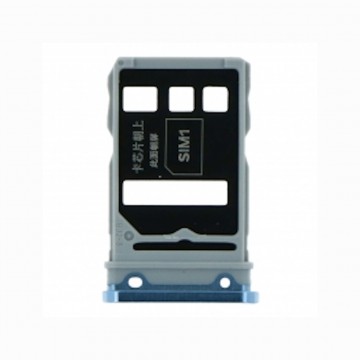 Tiroir Carte SIM PREMIUM pour Huawei Honor View 30 / Honor View 30 Pro Dual Card - Bleu Clair