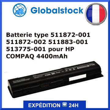 Batterie type 511872-001 511872-002 511883-001 513775-001 pour HP COMPAQ 4400mAh