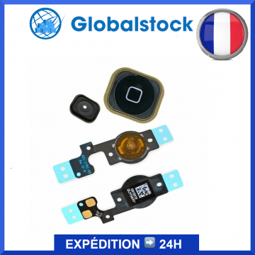 Nappe Bouton home noir pour iPhone 5C