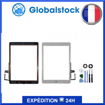 Vitre tactile pour iPad 6 (2017) Blanc + outils