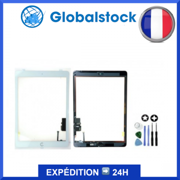 Vitre tactile pour iPad 5 9.7" (2017) Blanc + outils