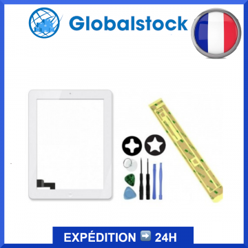 Vitre tactile pour iPad 3 Blanc