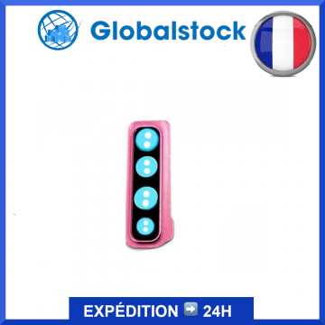 Lentille caméra arrière + contour pour Samsung Galaxy A9 2018 (A920F) Rose