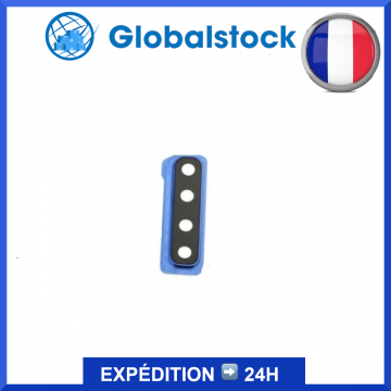 Lentille caméra arrière + contour pour Samsung Galaxy A9 2018 (A920F) Bleu
